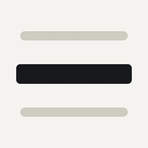 Redact app icon with three horizontal redaction bars